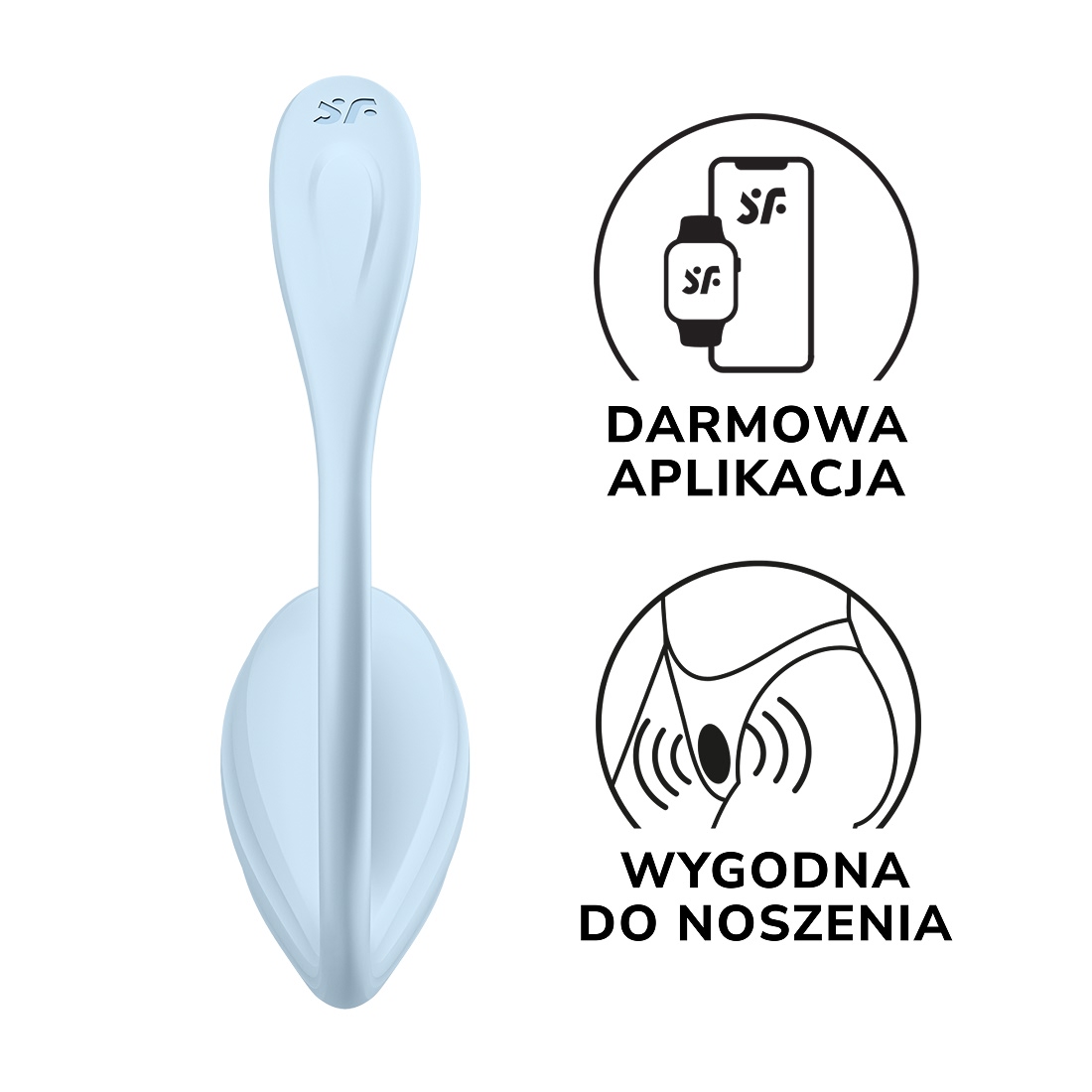 Satisfyer Smooth Petal wibrująca kulka sterowana telefonem 
