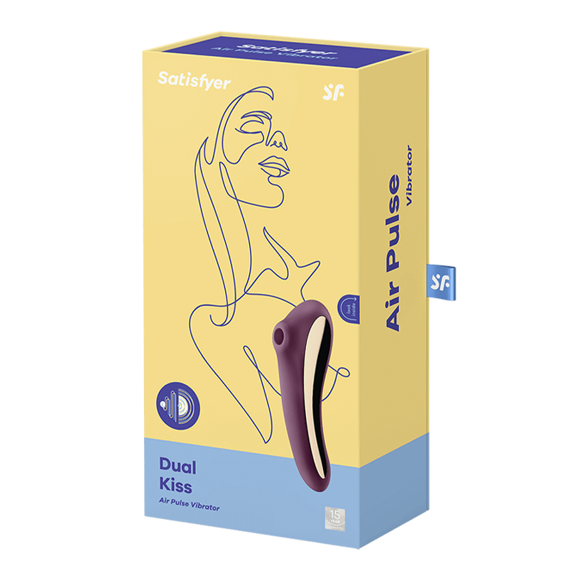 Satisfyer Dual Kiss bezdotykowo-wibrujący masażer łechtaczki