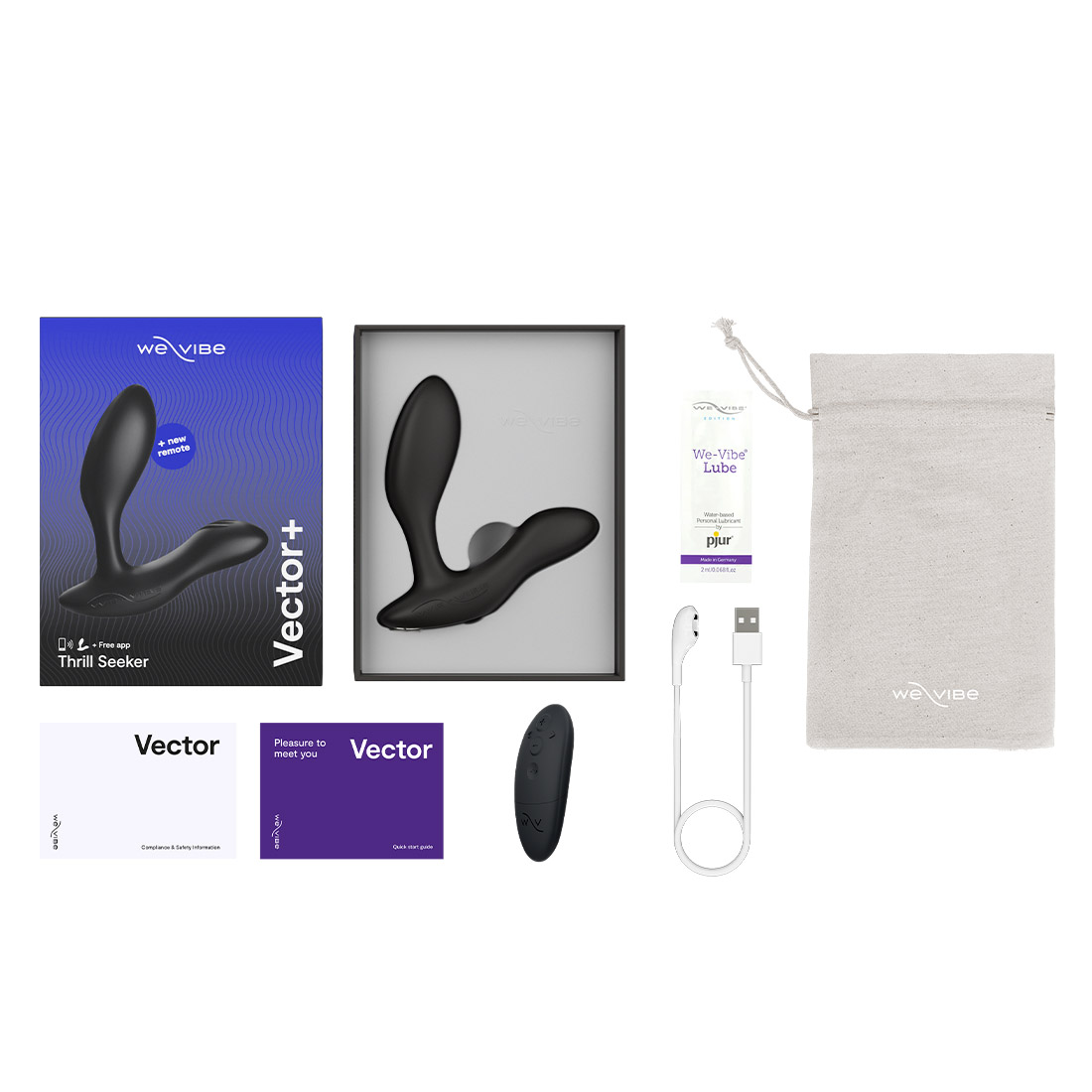 We-Vibe Vector+ masażer prostaty sterowany pilotem i telefonem