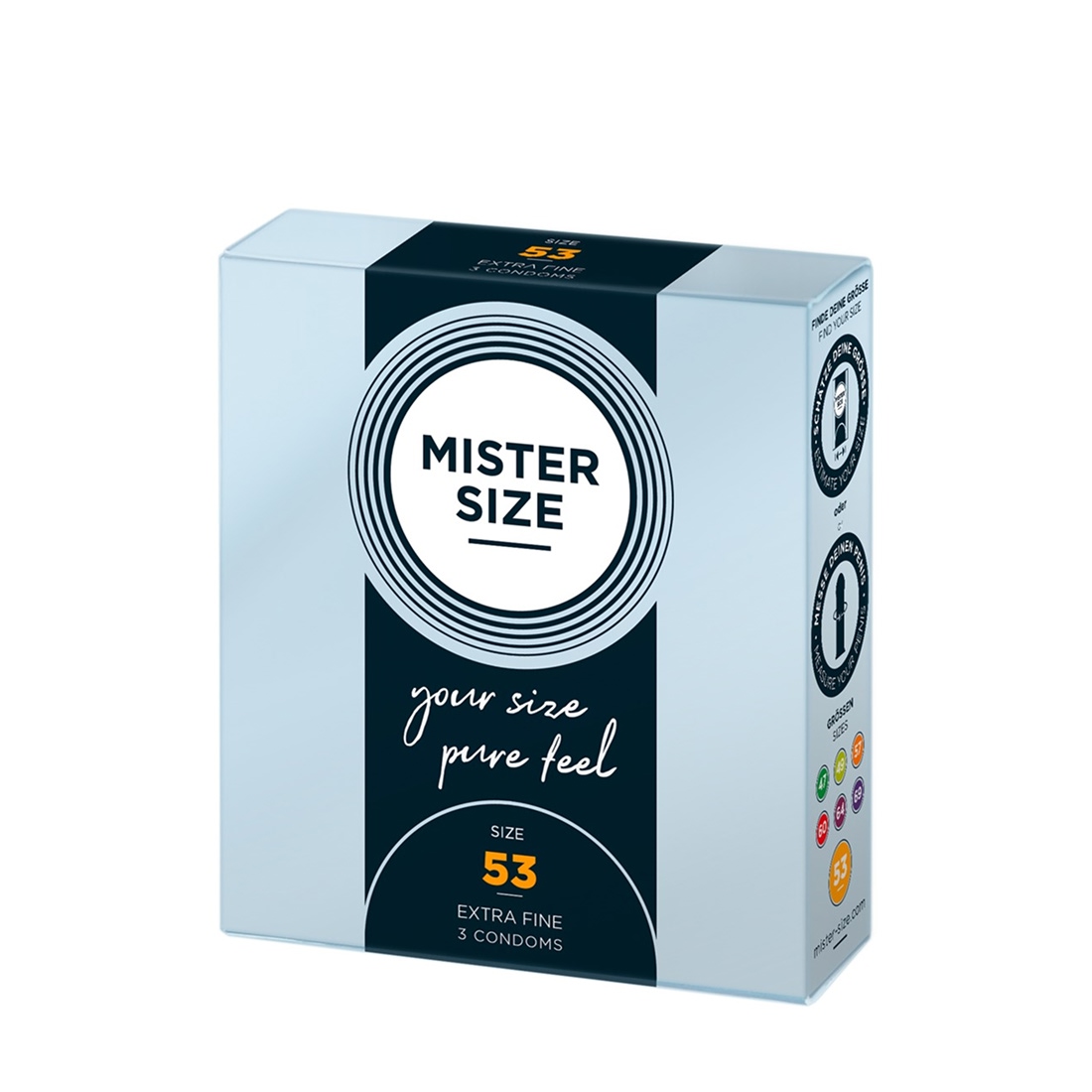 Mister Size 53 prezerwatywy dopasowane do rozmiaru