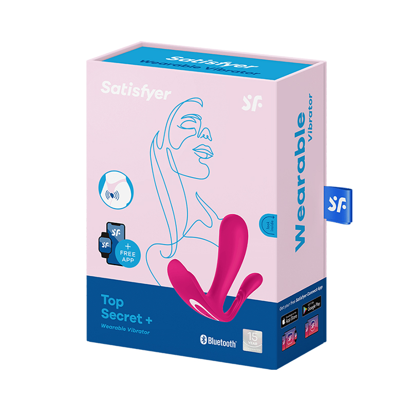 Satisfyer Top Secret + wibrator króliczek z końcówką analną sterowany telefonem