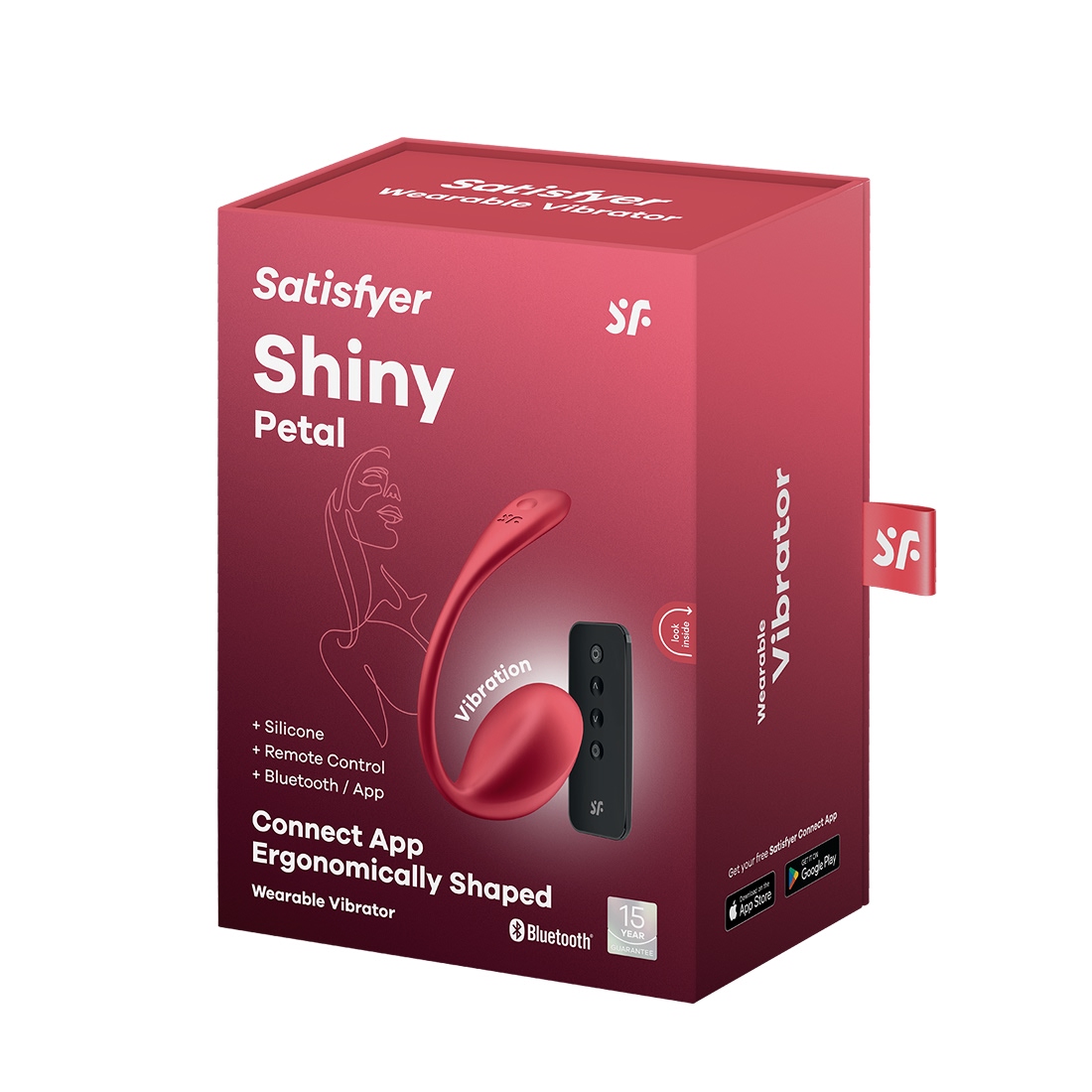 Satisfyer Shiny Petal wibrująca kulka sterowana aplikacją i pilotem  Satisfyer Shiny Petal wibrująca kulka sterowana aplikacją i pilotem