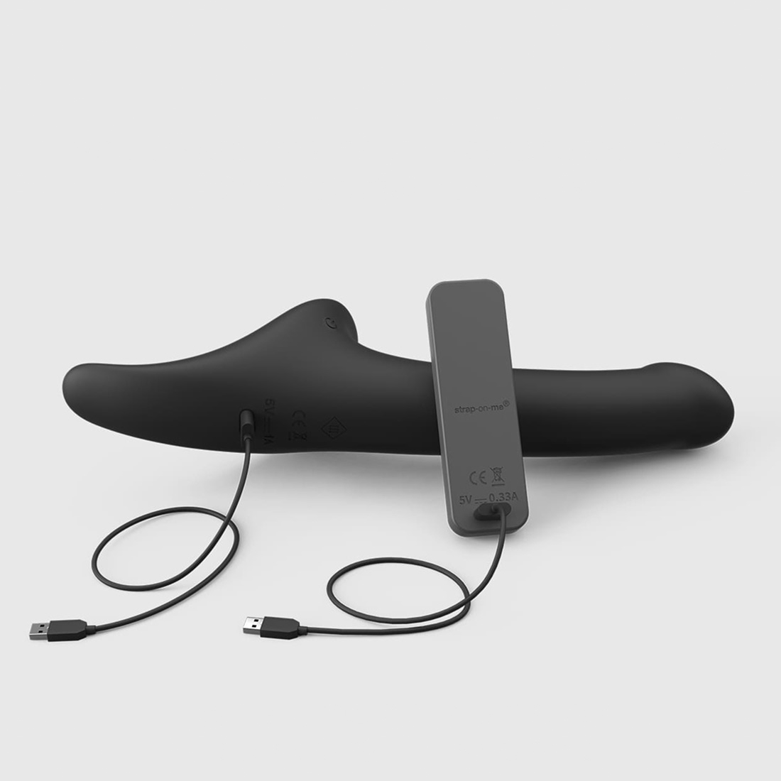 Strap-On-Me Multi Orgasm Dildo M wibrujące dildo dla par sterowane pilotem