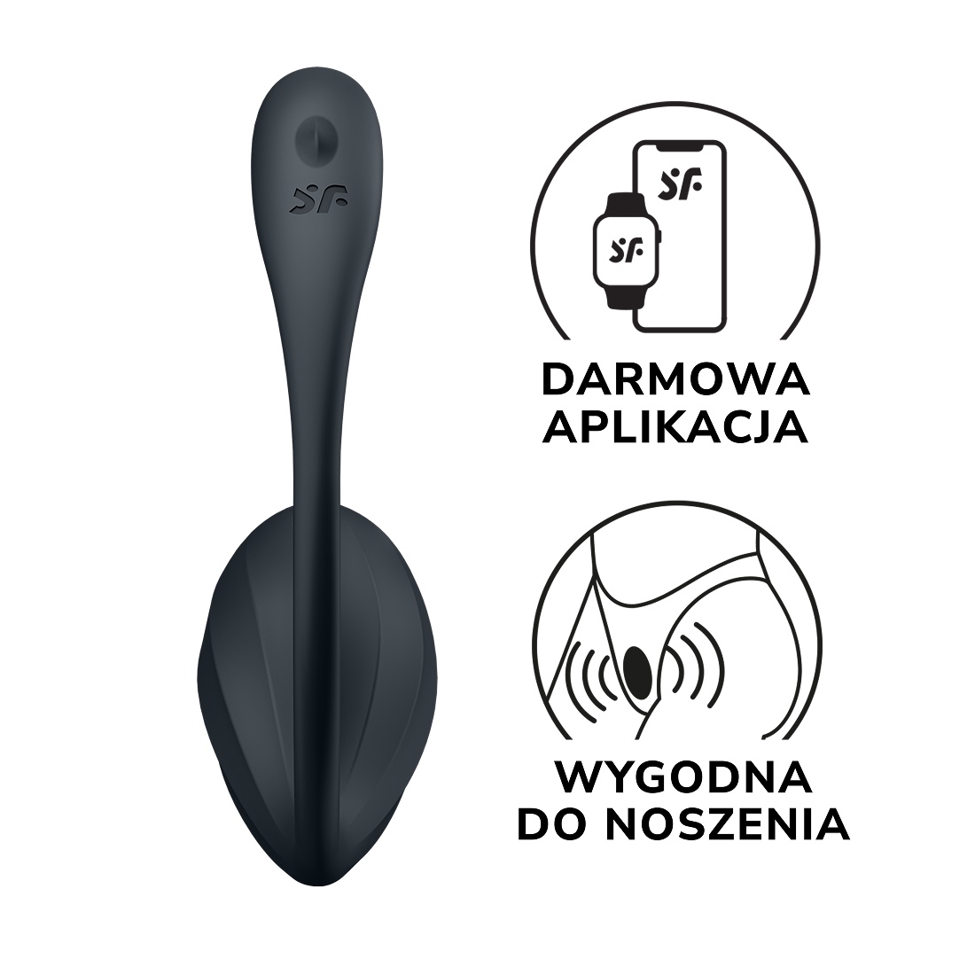 Satisfyer Ribbed Petal wibrująca kulka sterowana aplikacją i pilotem