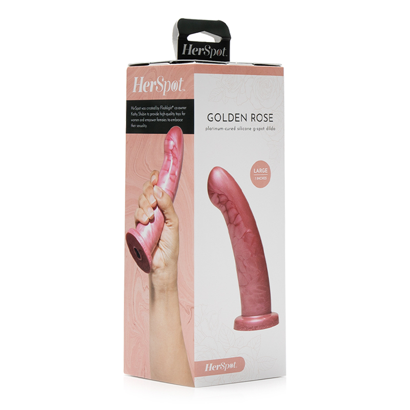 HerSpot by Fleshlight Golden Rose dildo