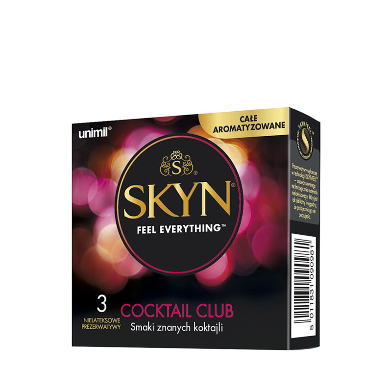 SKYN Cocktail Club nielateksowe prezerwatywy o smaku koktajli