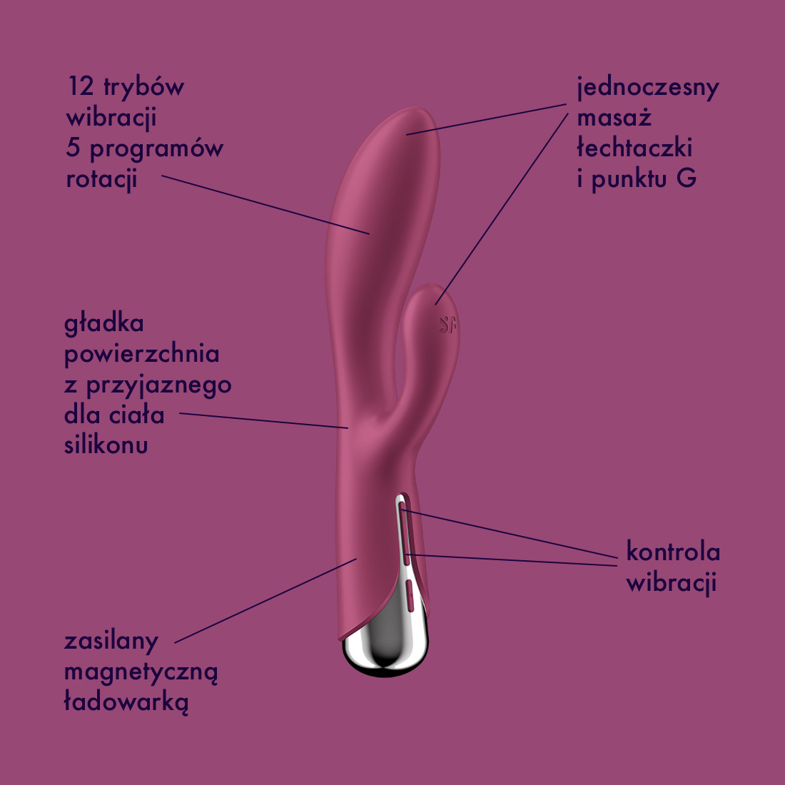 Satisfyer Spinning Rabbit rotujący wibrator króliczek 