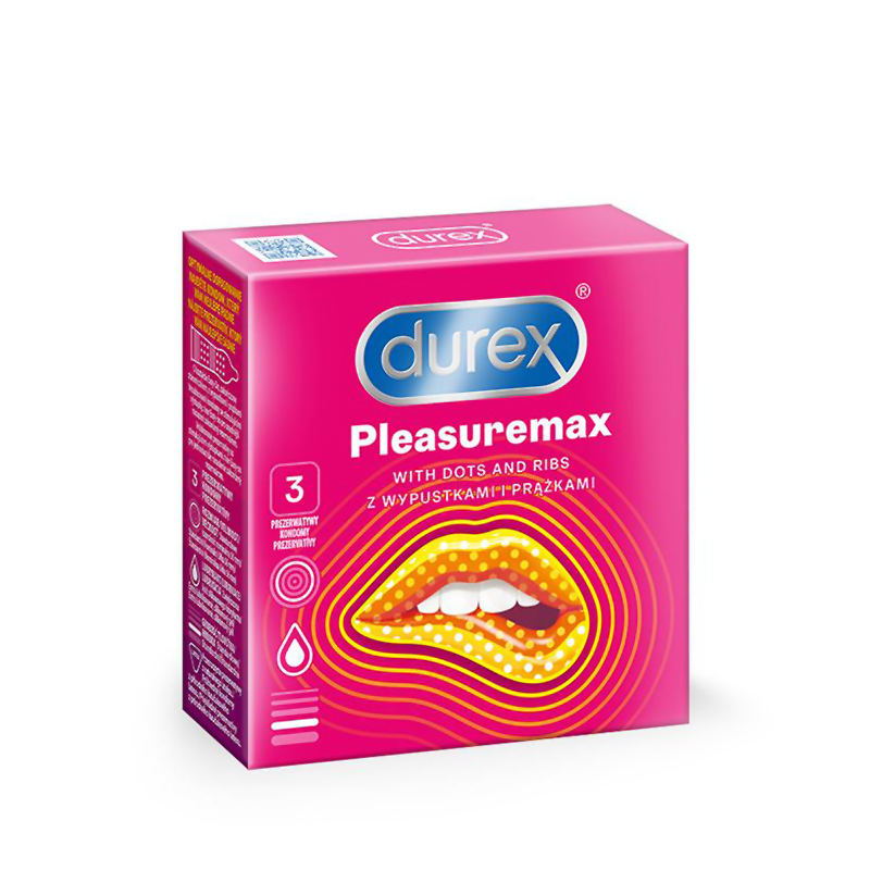 Durex Pleasuremax prezerwatywy ze stymulującymi prążkami i wypustkami