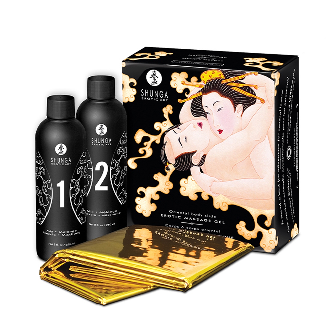Shunga Oriental zestaw do masażu body to body o smaku melona i mango