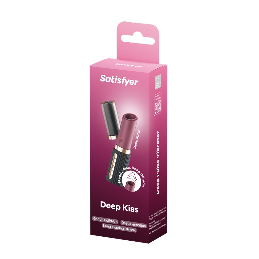 Satisfyer Deep Kiss bezdotykowy masażer łechtaczki w kształcie szminki