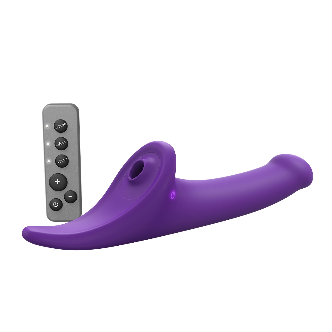 Strap-On-Me Multi Orgasm Dildo M wibrujące dildo dla par sterowane pilotem