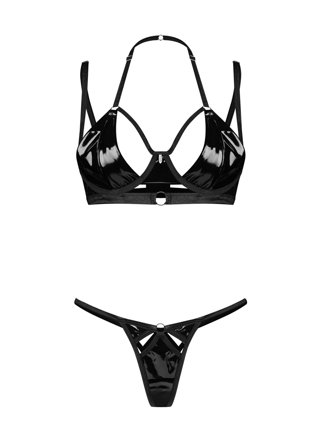 Obsessive Keira Lise komplet: biustonosz i stringi