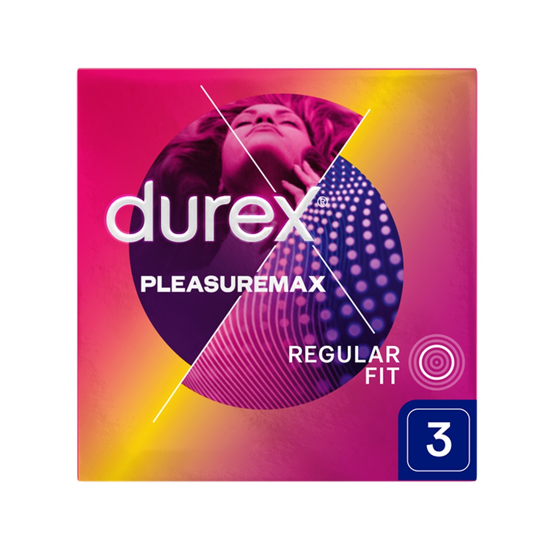 Durex Pleasuremax prezerwatywy ze stymulującymi prążkami i wypustkami 3 szt. - opakowanie produktu
