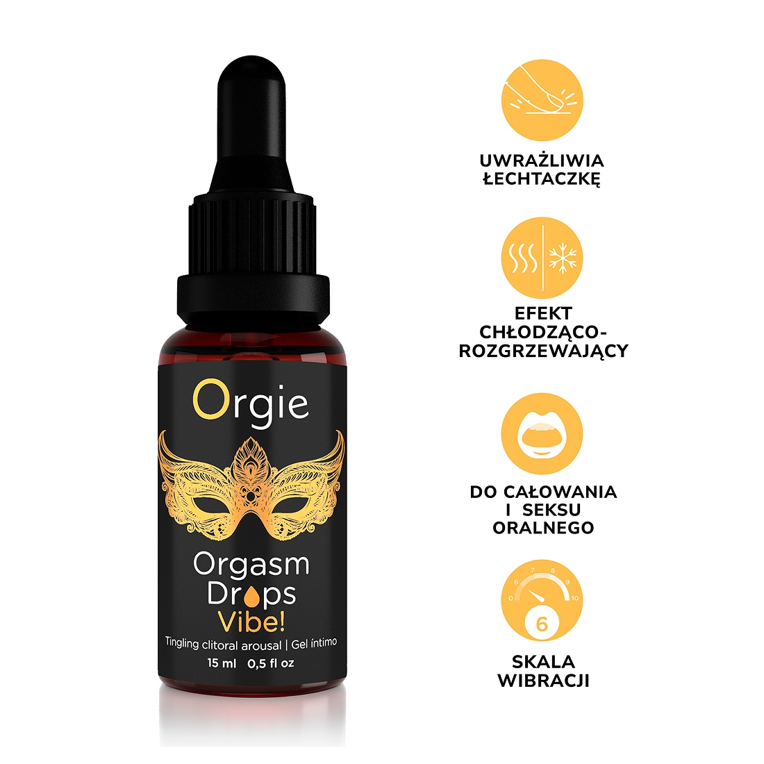 Orgie Orgasm Drops Vibe! pulsujące kropelki stymulujące łechtaczkę
