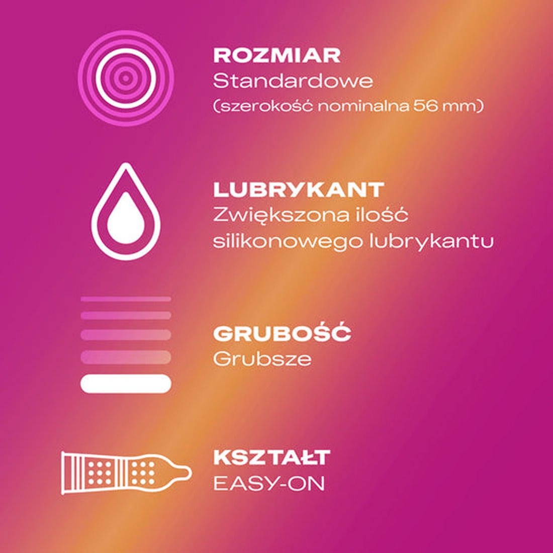Durex Pleasuremax prezerwatywy ze stymulującymi prążkami i wypustkami - infografika
