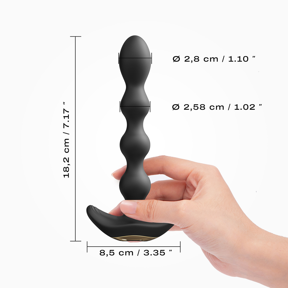 Dorcel Flexi Balls wibrujące koraliki analne sterowane pilotem