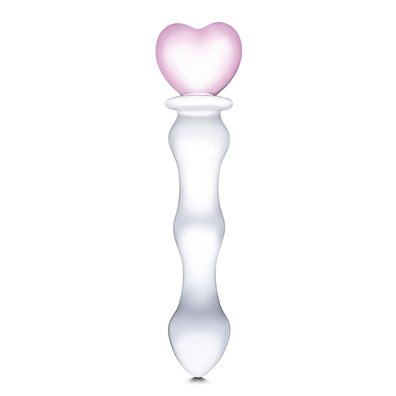 Gläs Sweetheart szklane dildo w kształcie serca 
