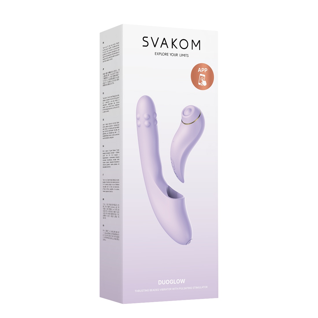 Svakom DuoGlow wielofunkcyjny wibrator króliczek 2 w 1 sterowany aplikacją