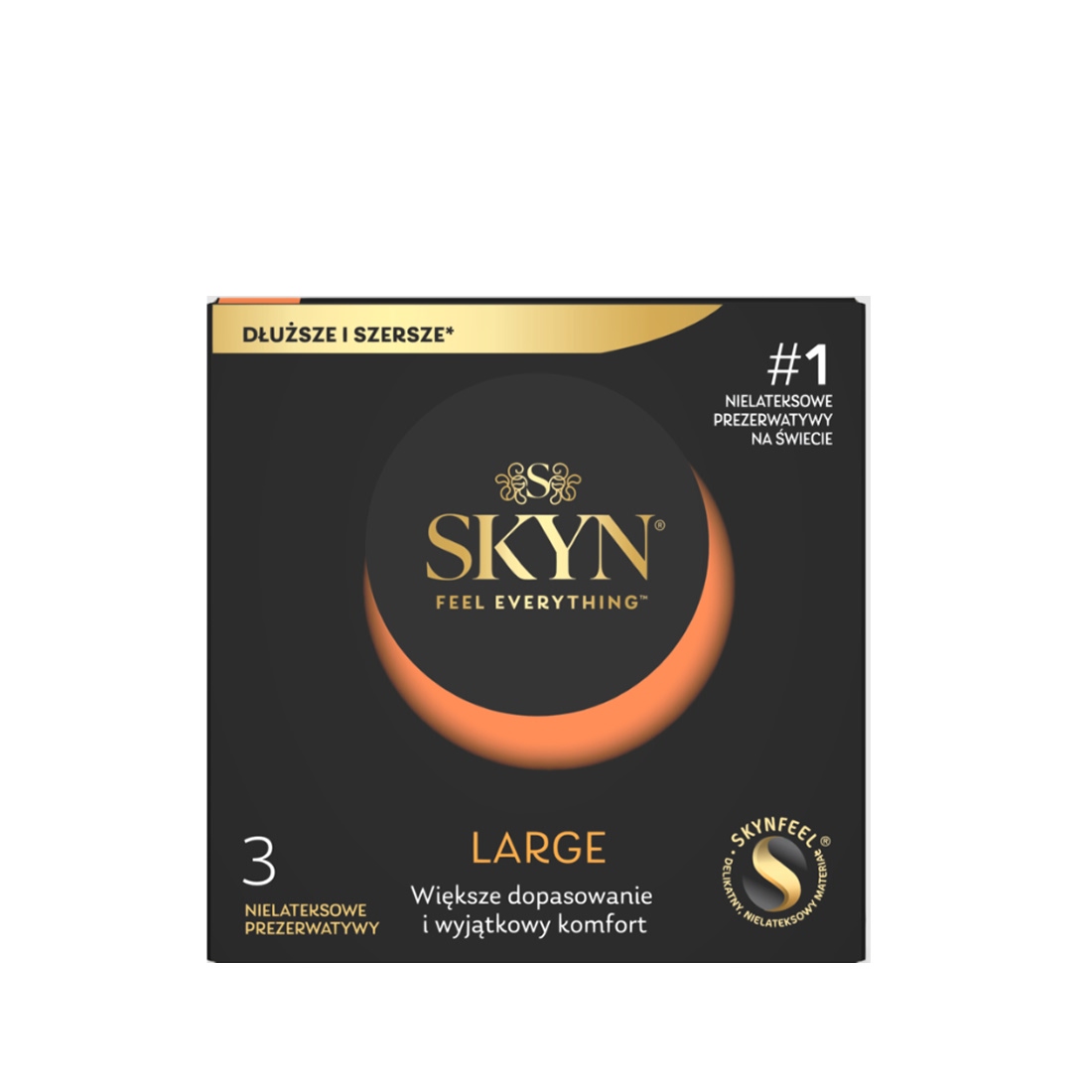 SKYN Large nielateksowe prezerwatywy powiększane