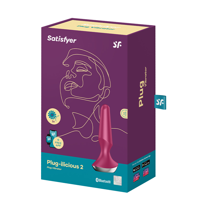 Satisfyer Plug-ilicious 2 wibrujący korek analny sterowany telefonem