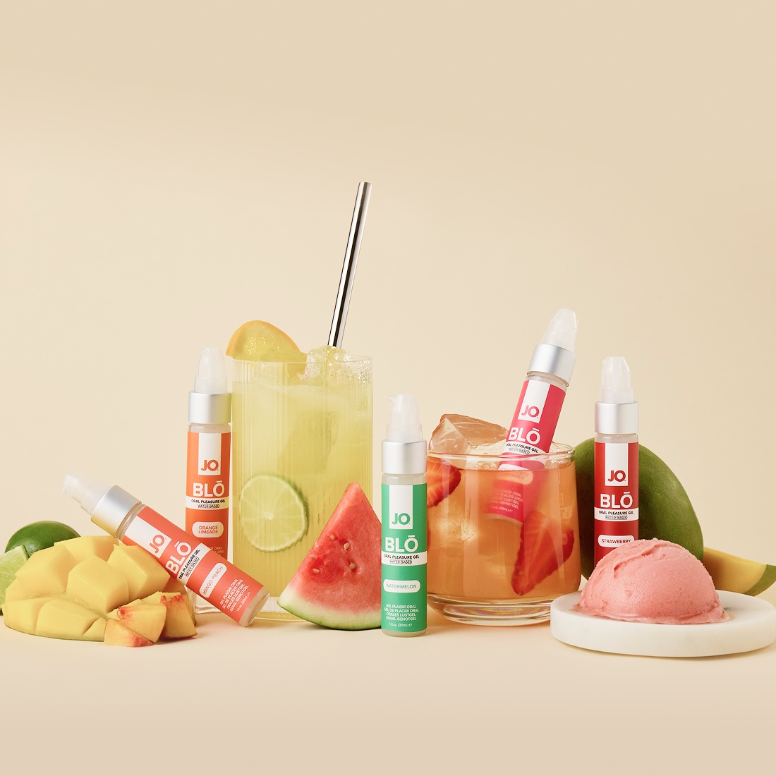 System JO BLŌ Strawberry Lemonade chłodzący balsam do seksu oralnego o smaku lemoniady truskawkowej