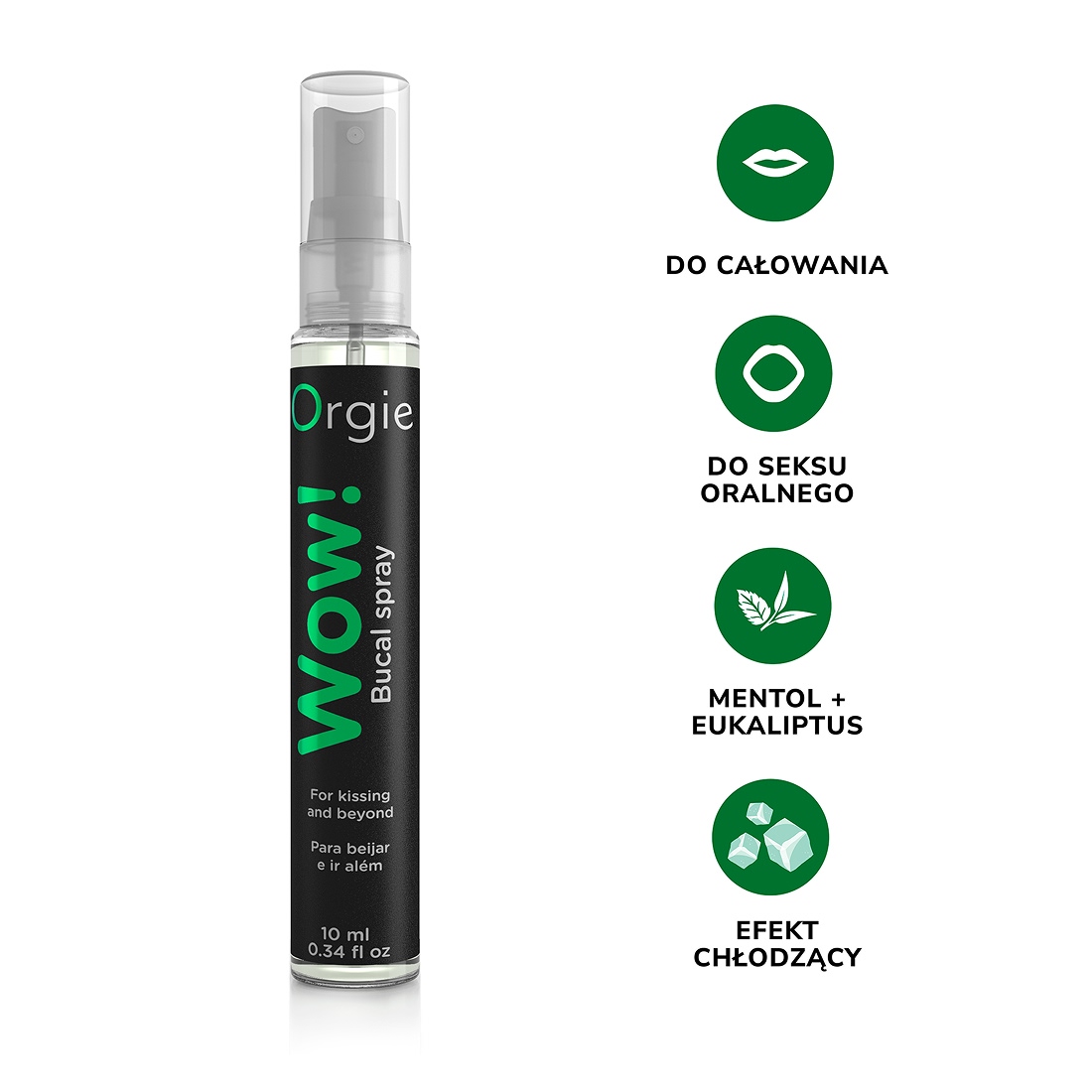 Orgie Wow chłodzący spray oralny o smaku mięty