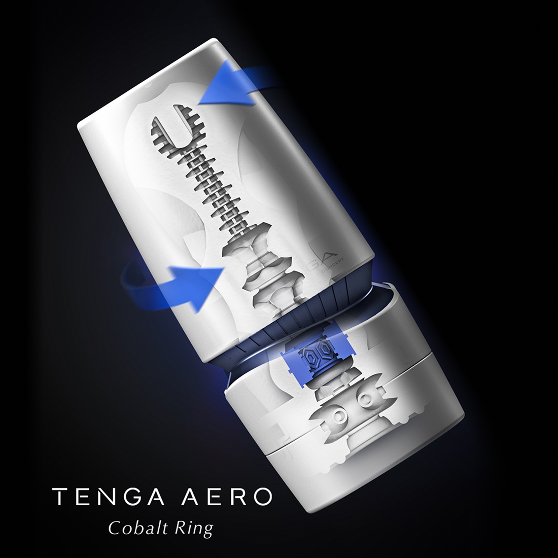 Tenga Aero Cobalt Ring masturbator