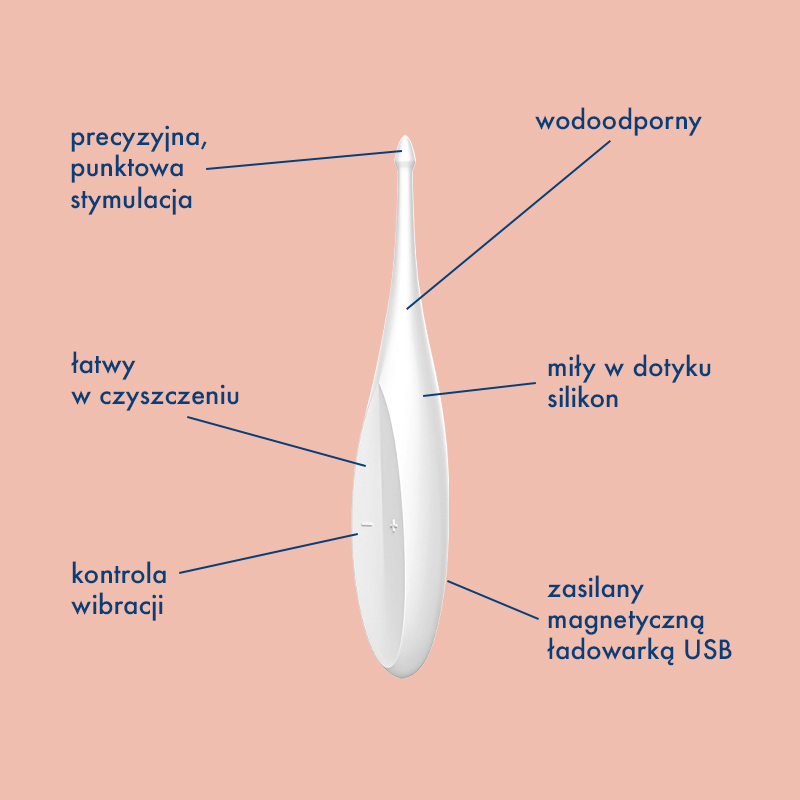 Satisfyer Twirling Fun punktowy masażer łechtaczki