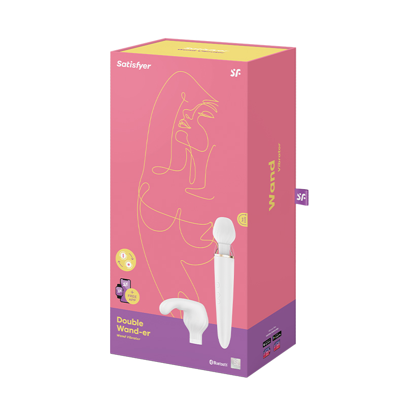 Satisfyer Double Wand-er masażer do ciała sterowany telefonem 