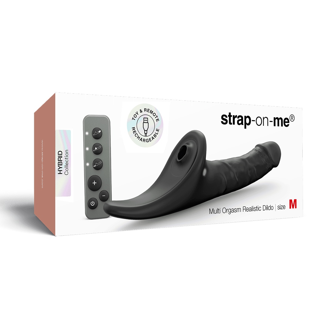 Strap-On-Me Multi Orgasm Realistic Dildo M realistyczne dildo dla par sterowane pilotem