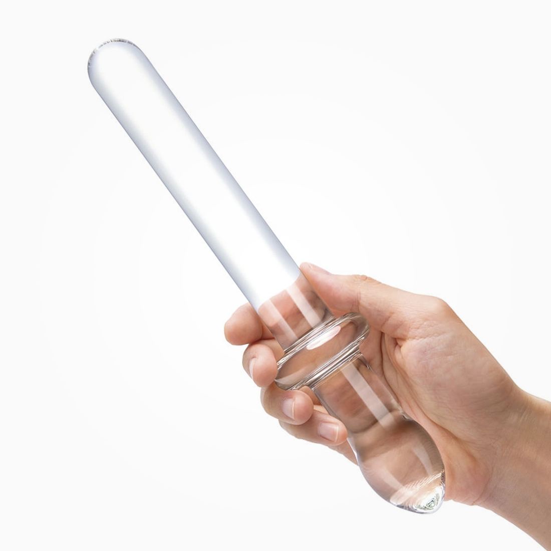 Gläs Classic Smooth 2 w 1 szklane dildo i korek analny