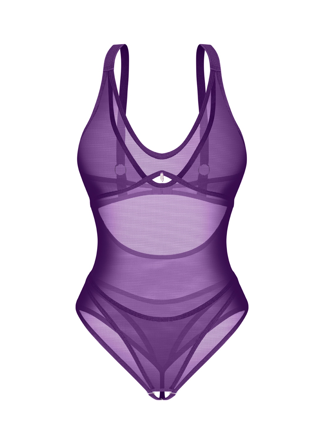 Exquisite by Obsessive MP Violet body z otwartym krokiem