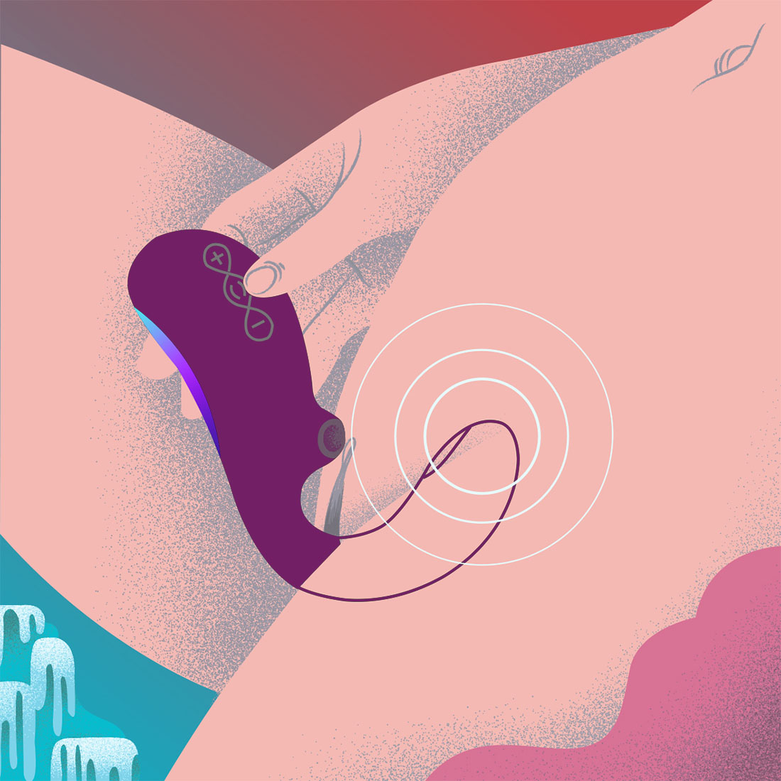 LELO Enigma Double Sonic wibrator króliczek z sonicznym masażerem łechtaczki sterowany telefonem 