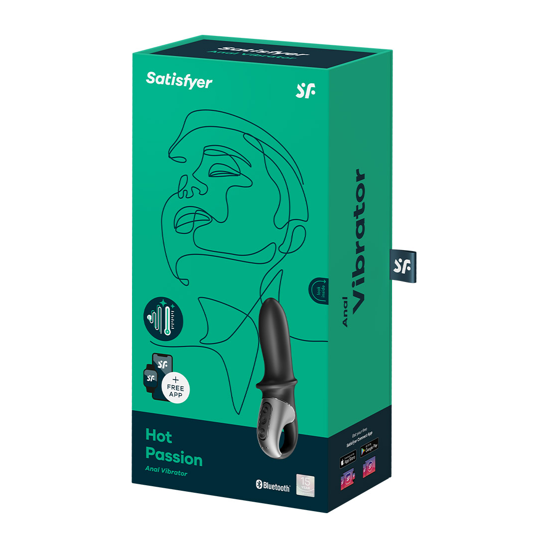 Satisfyer Hot Passion ogrzewany masażer prostaty sterowany telefonem