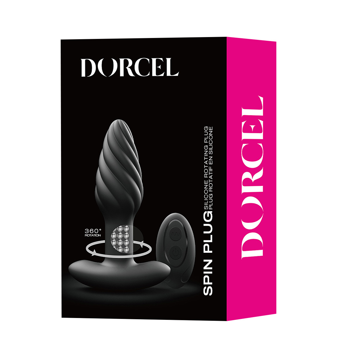 Dorcel Spin Plug wibrujący korek analny z wypustkami sterowany pilotem