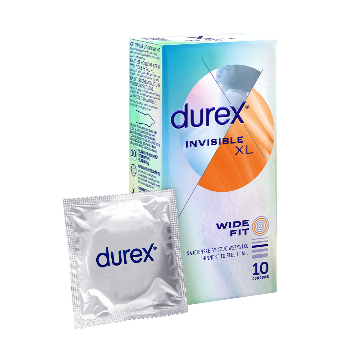 Durex Invisible XL najcieńsze prezerwatywy powiększane