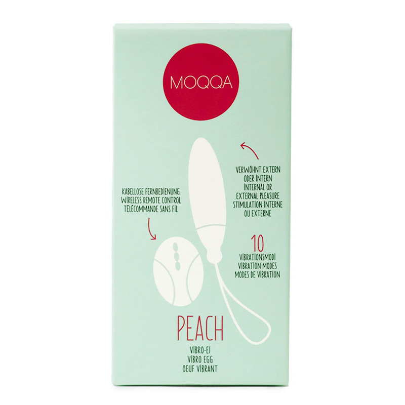 MOQQA Peach wibrująca kulka sterowana pilotem