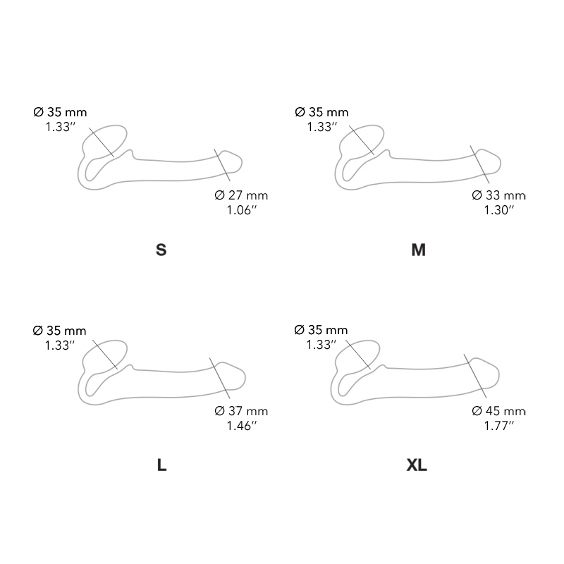 Strap-On-Me Semi-Realistic Bendable strap-on M