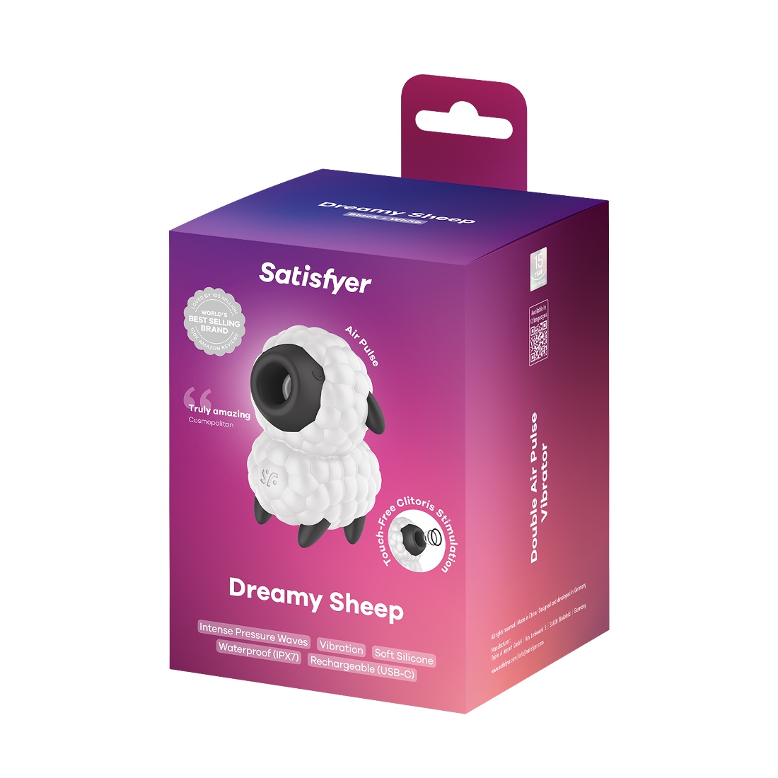 Satisfyer Dreamy Sheep bezdotykowo-wibrujący masażer łechtaczki 2 w 1