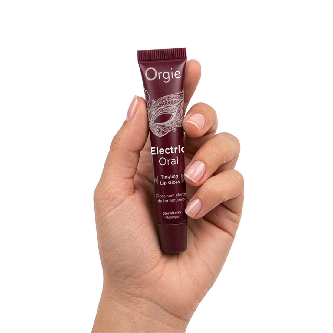 Orgie Electric Oral stymulujący balsam oralny o smaku truskawkowym