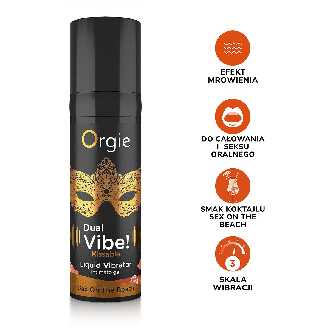 Orgie Dual Vibe! Sex On The Beach stymulujący żel oralny
