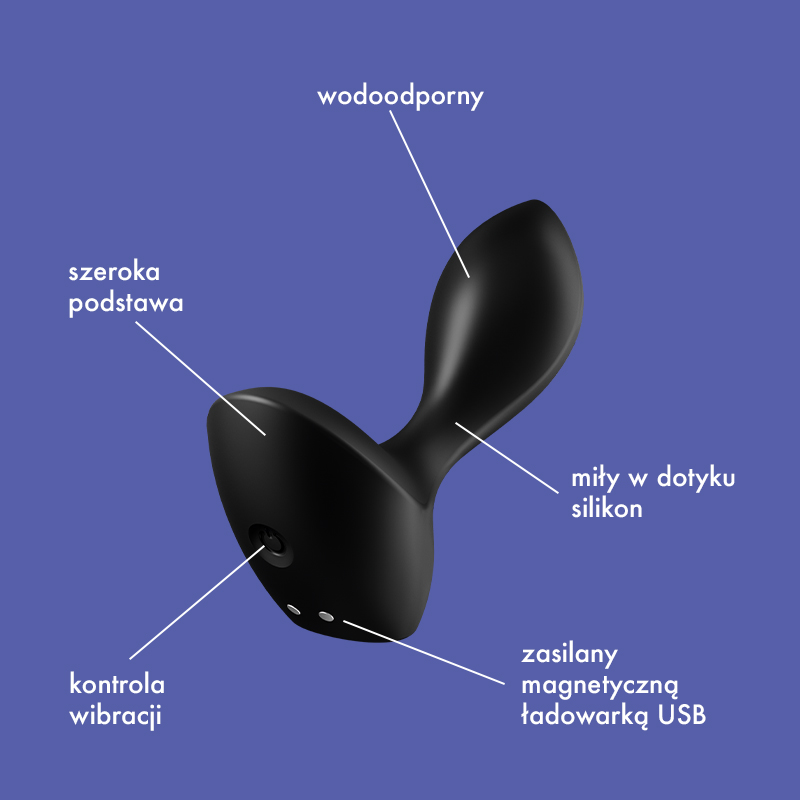 Satisfyer Backdoor Lover wibrujący korek analny