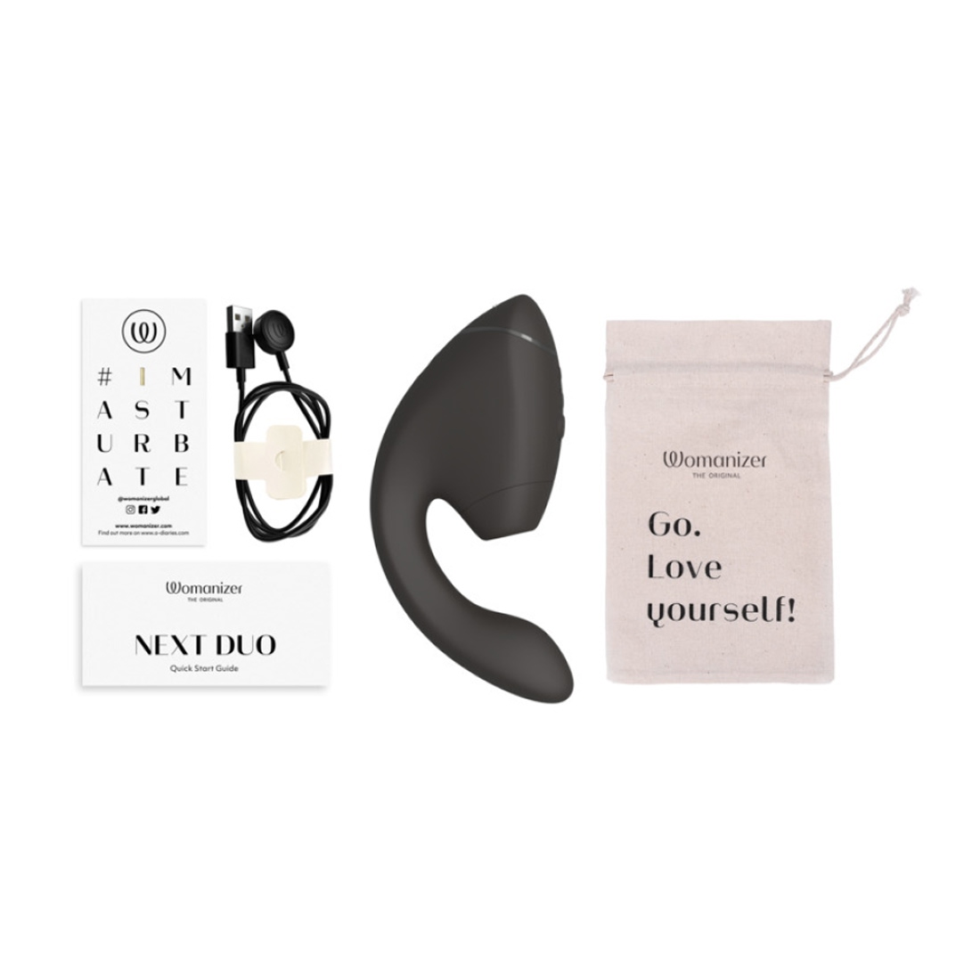 Womanizer Next Duo wibrator króliczek z bezdotykowym masażerem łechtaczki