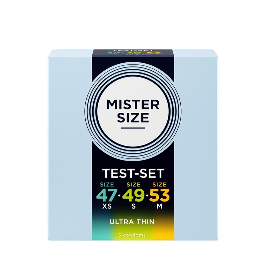 Mister Size 47 49 53 zestaw testowy prezerwatyw w małym rozmiarze