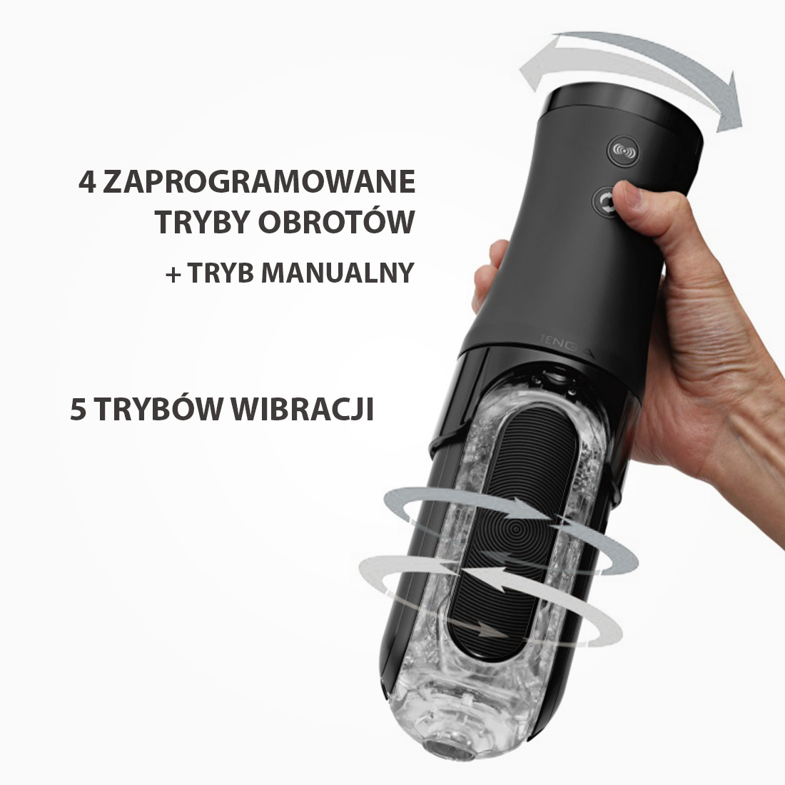 Tenga Flip Zero Electronic Vibrotation masturbator z obrotowym kontrolerem wibracji