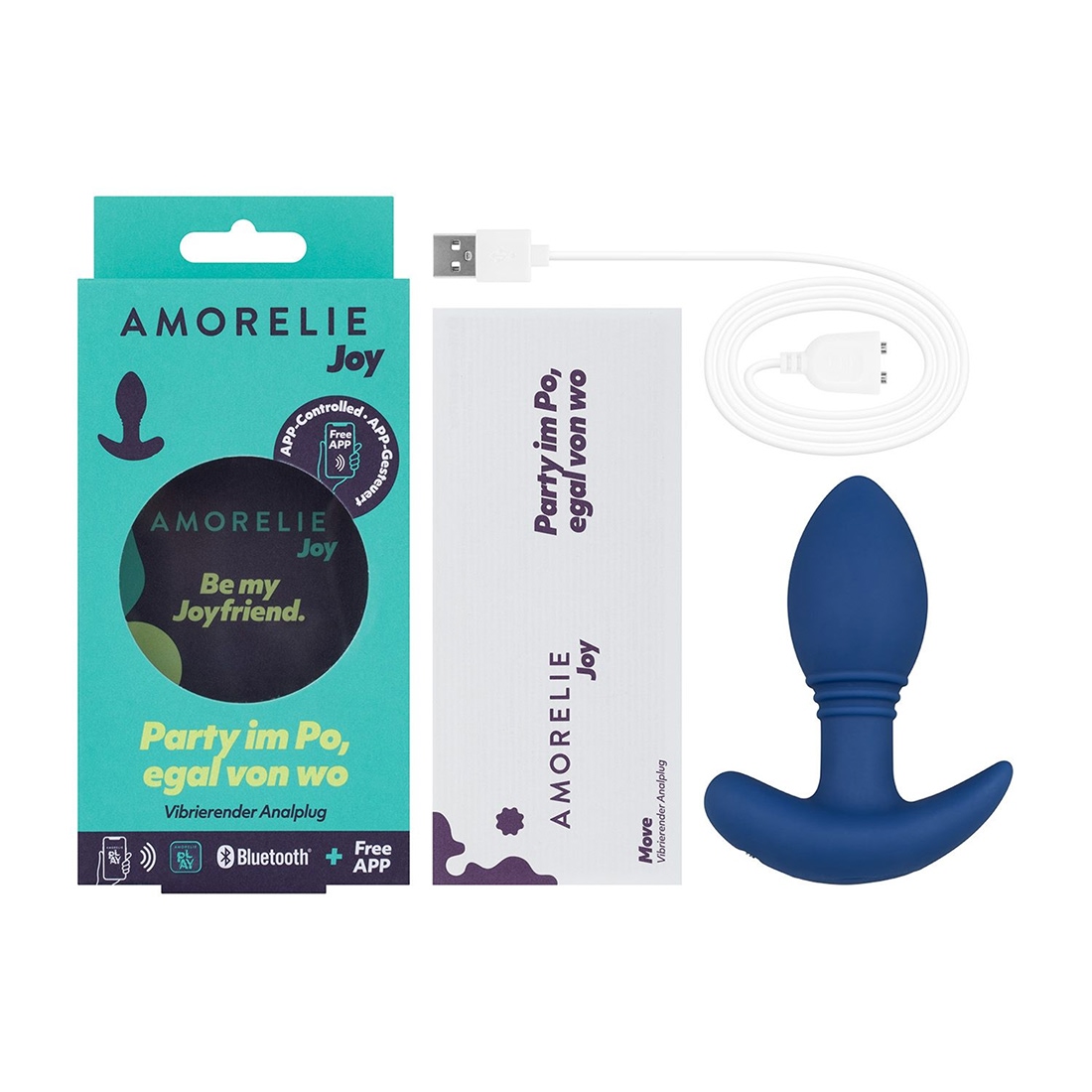 Amorelie Joy Move wibrujący korek analny sterowany aplikacją