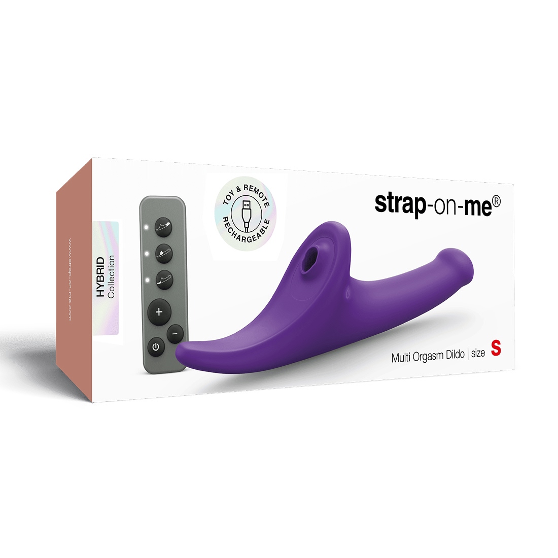 Strap-On-Me Multi Orgasm Dildo S wibrujące dildo dla par sterowane pilotem