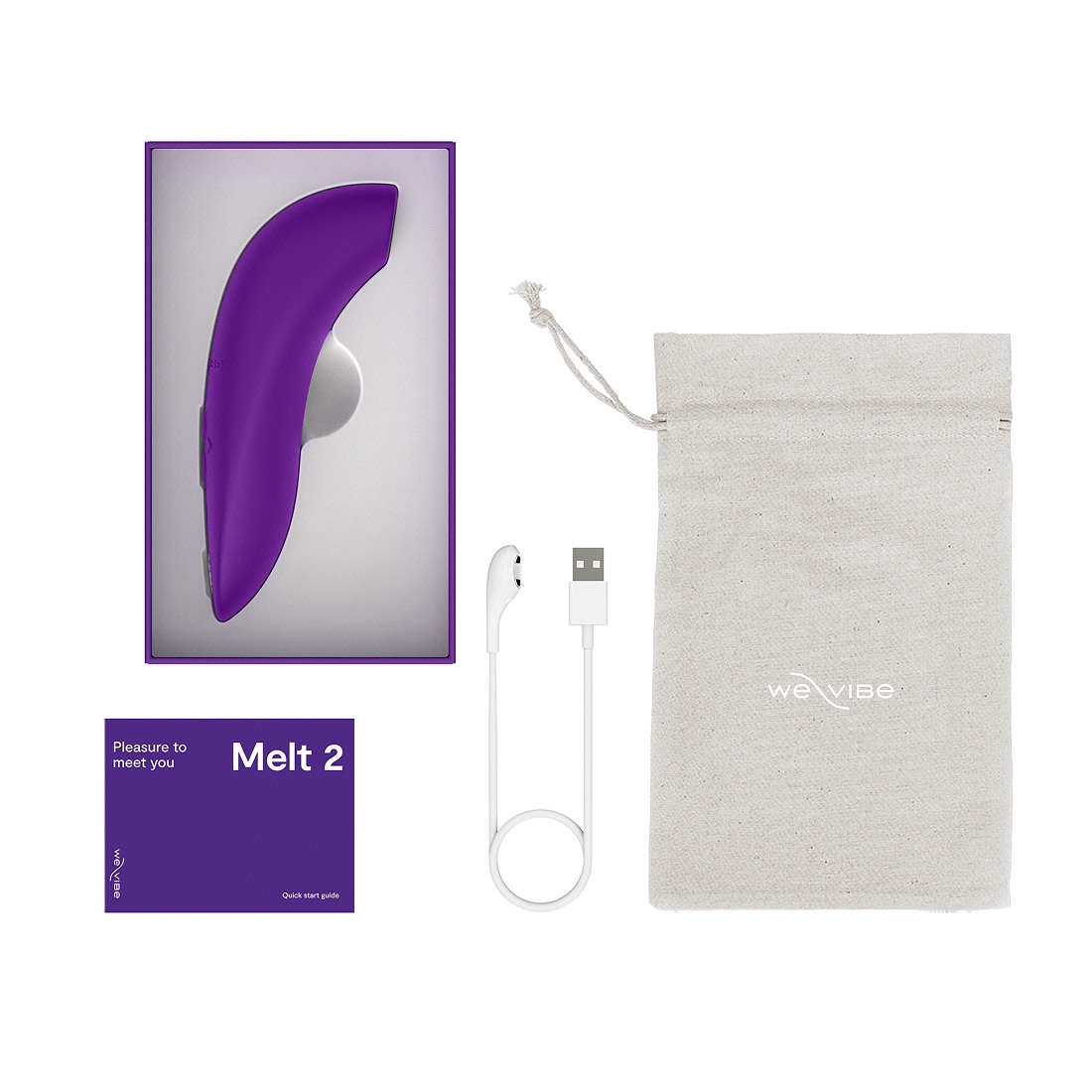 We-Vibe Melt 2 zdalnie sterowany bezdotykowy masażer łechtaczki