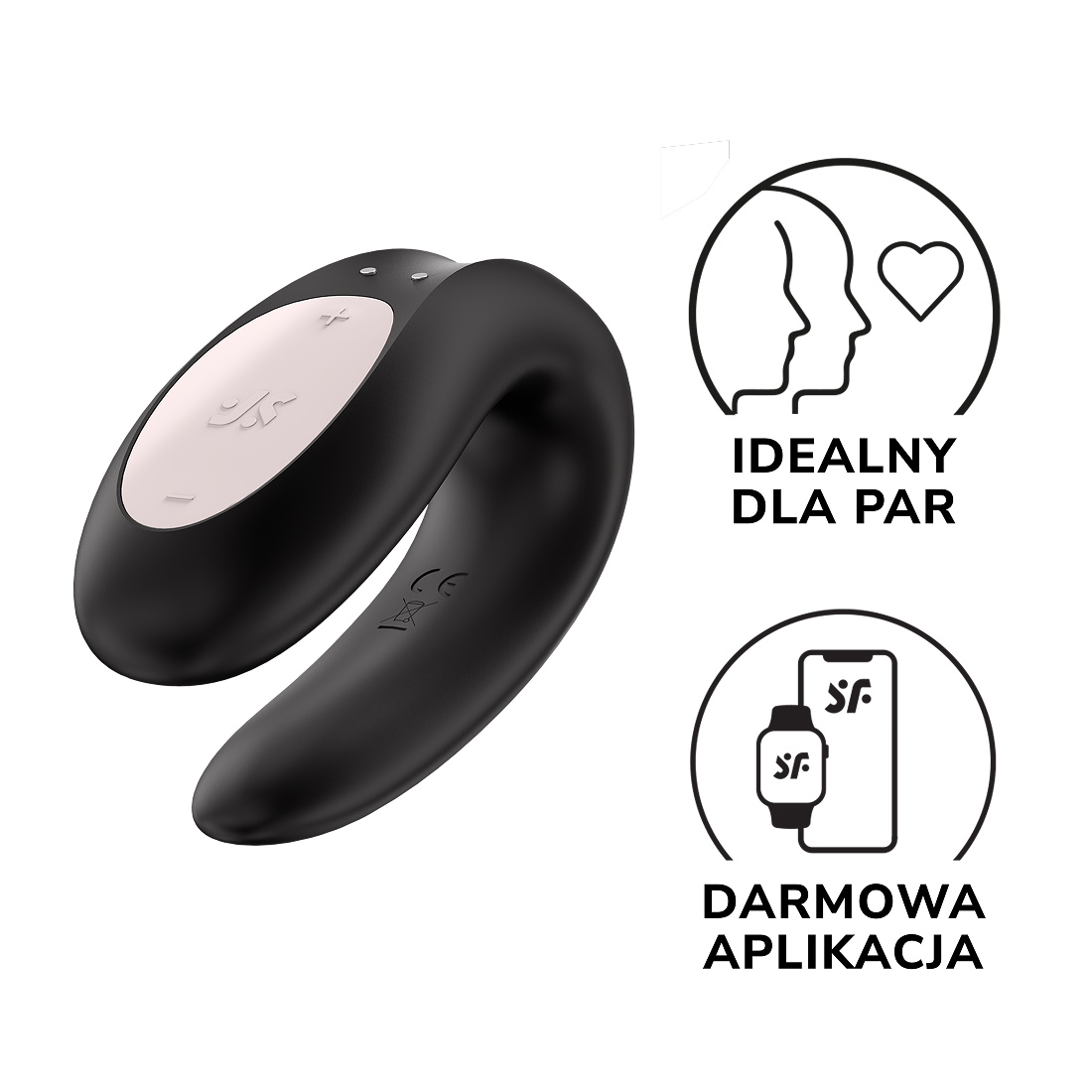Satisfyer Double Joy wibrator dla par sterowany telefonem