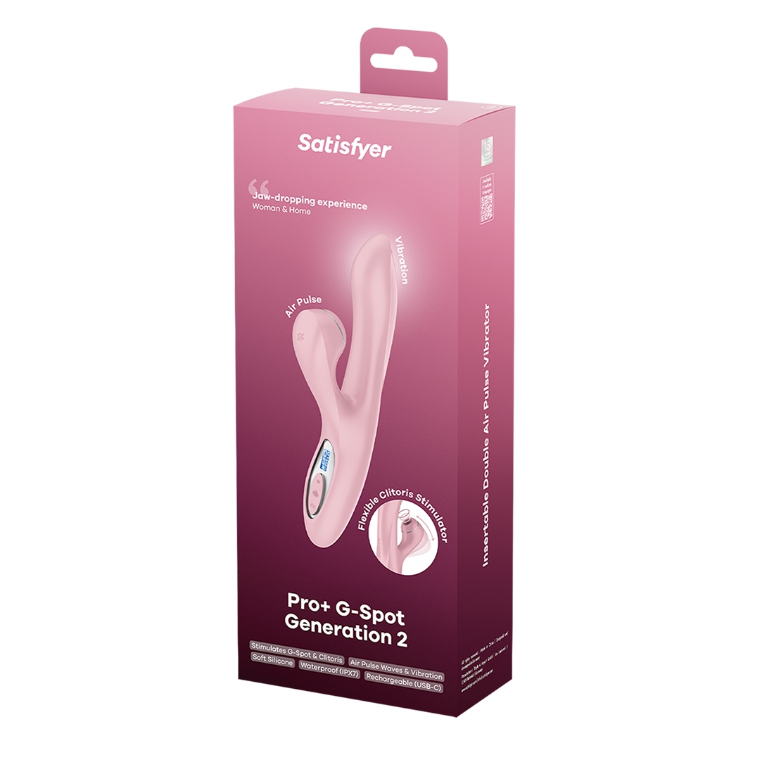 Satisfyer Pro+ G-Spot Generation 2 wibrator króliczek z bezdotykowym masażerem łechtaczki